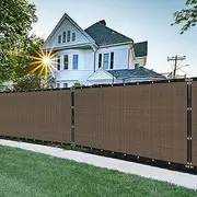 FLORALEAF 6'×40' Privacy Screen Fence Windscreen Mesh Shade Net Cover Heavy Duty Fencing 90% Blockage for Outdoor Wall Garden Yard Backyard