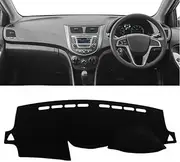 Dashboard Cover Dash Mat,for Hyundai Solaris Accent 2011-2016 2017,Anti-Scratch Dash Cover Dashboard Cover Mat Sun Shade Protect Carpet