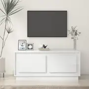 vidaXL Coffee Table High Gloss White 102x50x44 cm Engineered Wood