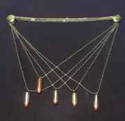 50pcs FIFTY bullet necklaces 9mm choice of case color leather and ball chain mix