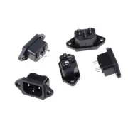 5Pcs IEC 320 C14 Male Plug Panel AC 250V 10A Power Inlet Sockets Connectors B~'l
