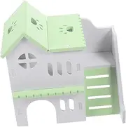 ibasenice Hamster Villa Hideout Durable Chinchilla Hut for Pets for Hamsters Guinea Pigs Ferrets and Hedgehogs Sleeping and Play House