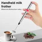 Electric Milk Frother Handheld Metal Whisk Mixer Stirrer Coffee Maker Eggbeater