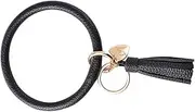 [SAFIGLE] Leather Keychain for Women Tassel Bracelet Keyring Pu Material Bag Pendant Key Chain Accessories