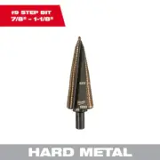 Milwaukee #9 Cobalt Step Drill Bit 48-89-9289 7/8 In. - 1-1/8 In.