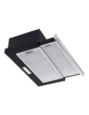 [Devanti] Rangehood Range Hood Stainless Steel Slide Out Kitchen Canopy 60cm 600mm Black