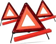 Triangle Warning Sign 1pc Road Safety Warning Sign Collapsible for Compact Car Storage