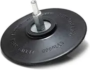 Glass Polish (150mm) Backing Pad for Drill - Hook and Loop Grip Backing Pad with Drill Attachment - GP12737