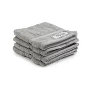 4pc Onkaparinga 30x30cm Flinders Face Washer 600GSM Grey