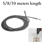 Reliable Steel Spring Drain Cleaner 5 Meter Electric Drill Drain Dredging Tool