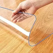WingCanto 12X36 Inch Crystal Table Top Protector 1.5mm Thick Vinyl Clear Tablecloth Cover Protector Plastic Writing Desk Pad Non-Slip Table Mats on Top of Desk Coffee Table Dresser and Office Desk Mat