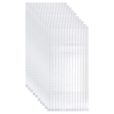 4500 PCS Glass Mirrors Disco Ball Tiles Self-Adhesive Silver 10x10mm, 10 Sheet
