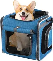 Dog Basket for Bike | Ventilated bicyclee Carrier Backpack for Dogs and Pets | Adjustable Travel Basket for Cycling, Walking, Outdoor Carrying, Commuting, and Pet Transportation Use