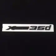 1x Glossy Black XDrive 35d Plastic Sticker Badge Emblem Decal Diesel Sport Turbo (for: MG)