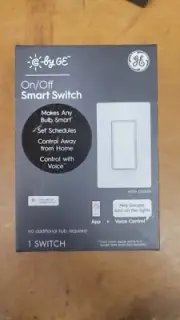 C by GE On/Off Smart Switch Wi-Fi Works with Google Assistant White NEW