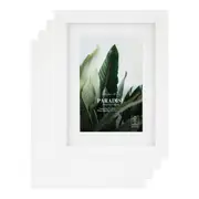Cooper & Co. Set Of 4 15x20cm Mat to 10x15cm White Premium Paradise Wooden Photo Frame