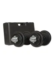 [Cortex] Cast Iron Dumbbell Set with Case 20kg in Black