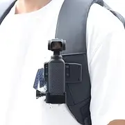 KIPYENB 360° Rotation Backpack Strap Mount Quick Clip Mount with Expansion Adapter Mount Accessories Compatible with DJI Osmo Pocket 3