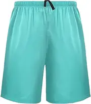 [RPLIFE] Seal Blue Mens Pj Bottoms, Mens Flex Waist Shorts, Elastic Shorts Men, Mens Small Athletic Shorts (s-xxl)
