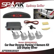 SP Silver Car Rear Reverse Reversing Parking Sensor Buzzer Alarm LED Display