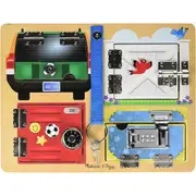 Melissa & Doug Lock & Latch Board Kids/Childrens Interactive Play Toy 3y+