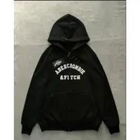 在飛比找蝦皮購物優惠-Hitam 連帽衫拉鍊 ABERCROMBIE FITCH 