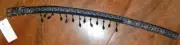 Collar Black Nylon Mesh Dangles Ganz Dog size Small 12" New