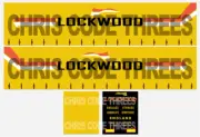 Code 3 Adhesive Vinyl Trailer Decal - Lockwood - 1/50 1/76 1/148 1/87 1/64