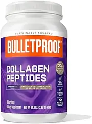 Chocolate Collagen Protein Powder with MCT Oil, 19g Protein, 42.3 Oz, Value Size, Bulletproof Collagen Peptides and Amino Acids for Healthy Skin, Bones and Joints