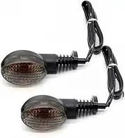 For EX250R NINJA 250R KLX250/S/SF KLX 300/250/230/150/125/L Vulcan S 650 Motorcycle Turn Signal Indicator Light Blinker(Smoke Bulb 1 pair)