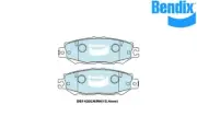 Bendix Brake Pad RR General CT For Lexus LS 98-00 LS400 UCF20R DB1420 GCT