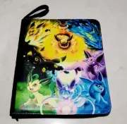 Pokemon Trading Card Eevee Evolution 9 Pocket Binder Case Fits 900 NWOT 50 Sheet
