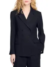 Sandro Double Breasted Suit Jacket