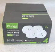 4 PACK Smart Mini Smart Plug, WiFi Outlet Socket Works with Alexa, Google - NEW