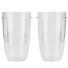 2Pcs Juicer Cup Transparent Mug Replacement Food Blender Accessory Fit For TOH