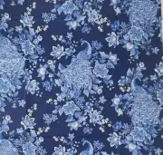 "Plume" by Timeless Treasures Fabrics, Patt# CM8662- 55" - 1 1/2 yds. - Blue