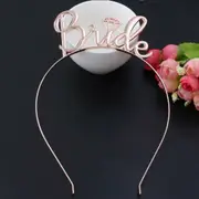 Rose Gold Bride To Be Tiara Headband Diamond Bachelorette Hen's Night Party Fancy Wedding