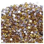 2000pcs Crystal Flatback Acrylic Rhinestones Beads Nail Art (Lemon Yellow) M5Q6