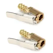 For Tire Inflator 2pcs 8mm Open Flow Straight Lock-On Air Chuck Car Tool