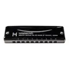 Suzuki Hammond HA-20 10-Hole Harmonica Key of C Black Coated Brass Cover New