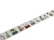 Sticker / Masking / Washi Tape - Colorful Christmas Winter Animals Wearing Hats