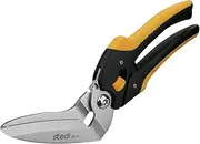 stedi 9-Inch Scissor Heavy Duty, All Purpose Scissors, Cardboard and Carpet Shears, TPR Handle, Extremely Sharp Blades with Finely Serrated -Easy Cutting Thick Paper, Leather, Sewing Fabric