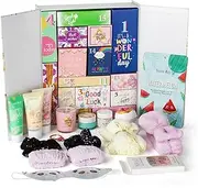 Birthday Gifts for Women，Happy Birthday Surprise Box, 15pcs Luxury Spa Gifts for Her, Gift Box for Teen Girls Unique with Hand Cream, Diy Nails Set, Skin Care Gift Sets for Women, Mom, Daughter