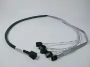 1PC 12Gb/s MiniSAS HD Reverse line 4SATA to SFF-8643 backplane 0.5m