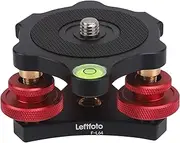 Tripod Leveler Stand with +/-5 Degree Precision Adjustment Bracket for Panoramic Head Ball Head Video Head and Tripod