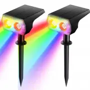 2Pcs 48 LEDs Solar Light Outdoors Landscape Spotlights