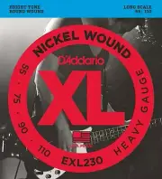 D'Addario EXL230 Nickel Wound Bass Guitar Strings, Heavy, 55-110, Long Scale
