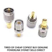 4 x Pieces UHF Radio Male PL259 / Female SO239 to SMA Plug RF Connector Adapter