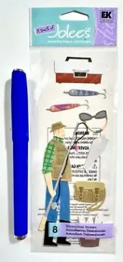 Jolee's Fishing Stickers Scrapbooking Embellishment Card Making