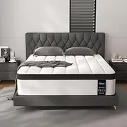 [LETMOON] Queen Size Mattresses, 12 Inch Hybrid Queen Mattress in a Box, Medium Firm Mattress with Memory Foam and Pocket Springs, Strong Edge Support, Pressure Relief